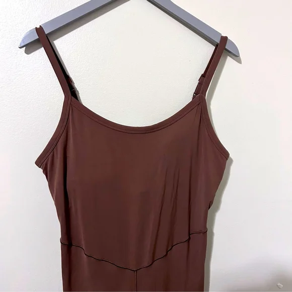 OFFLINE By Aerie Real Me XTRA Flare Jumpsuit XL Dark Taupe Brown - Picture 3 of 5